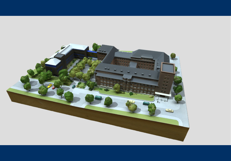 3D-Modell des Polizeipräsidiums Bochum