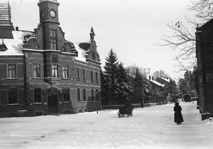 Bismarckstraße Lemgo im Schnee
