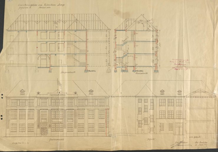 Plan Erweiterungsbau Technikum Lemgo, Stiftstraße (Best. K, Nr. 2670)