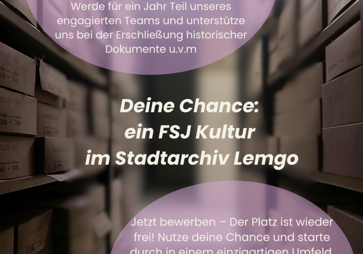 FSJ Kultur im Stadtarchiv Lemgo