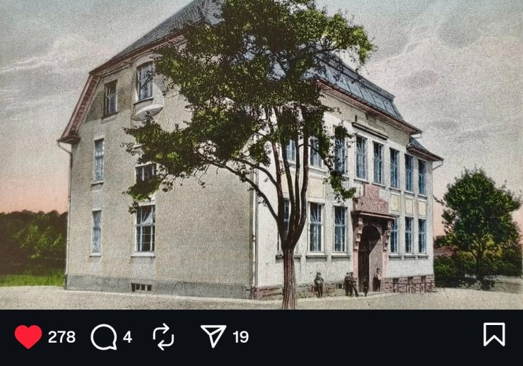 Rekoratschule in der Stockhausertraße ohne Anbauten. Jahr unbekannt.