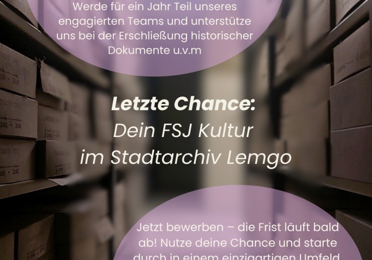 FSJ Kultur im Stadtarchiv Lemgo